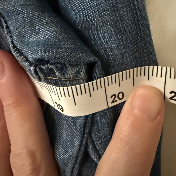 Anthropologie Cloth & Stone Chambray Shirt dress size S - Picture 6 of 12